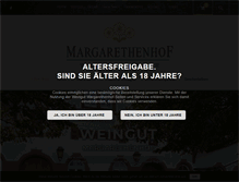 Tablet Screenshot of margarethenhof-ayl.de
